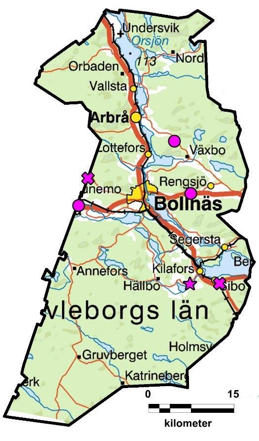 BOLLNÄS KOMMUN I Bollnäs kommun finns fem avrättningsplatser.