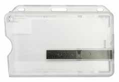 Korthållare och tillbehör Korthållare, RFID Blocker, horisontell 2 kort En transparent korthållare för kort med liggande layout med plats för 2 kort.