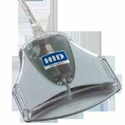 1) Färg: Transparent/silver Mått: 74 x 64 x 13 mm Kabellängd: 90 cm Vikt: 48 g Artikelnr: 301852 OMNIKEY 3121 USB