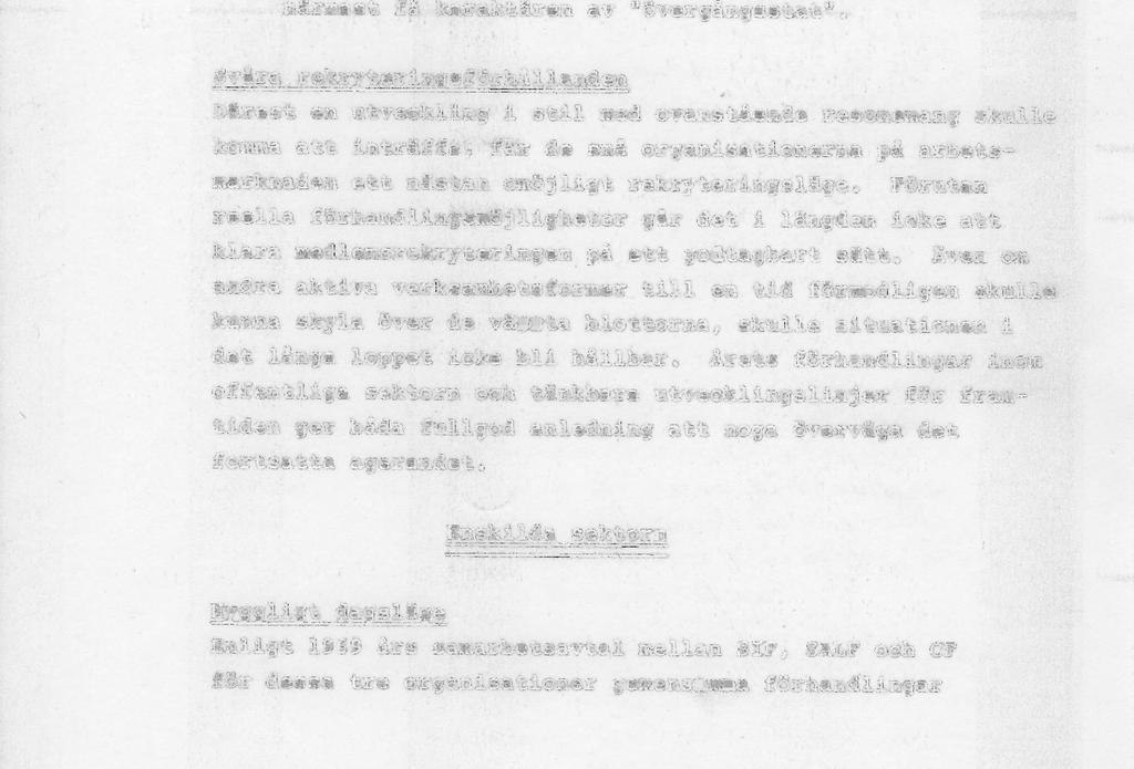 organisationer, som har mindre än 10 % av personalen.