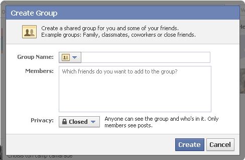 4. Kan jag öppna en Facebooksida för att chatta med mina kollegor? > Vill du hålla kontakten med särskilda kollegor t.ex.
