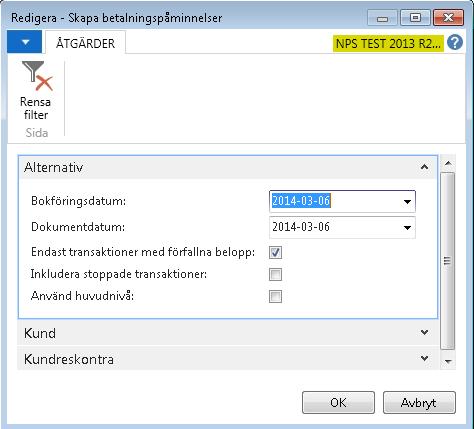 konto/bankkonto. Även på denna rad ändrar du dokumenttypen till Återbetalning. Bokför med F9 när Totalt saldo är noll. 2.