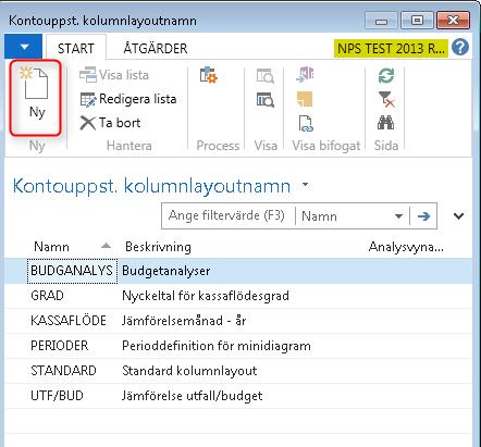 inställning av