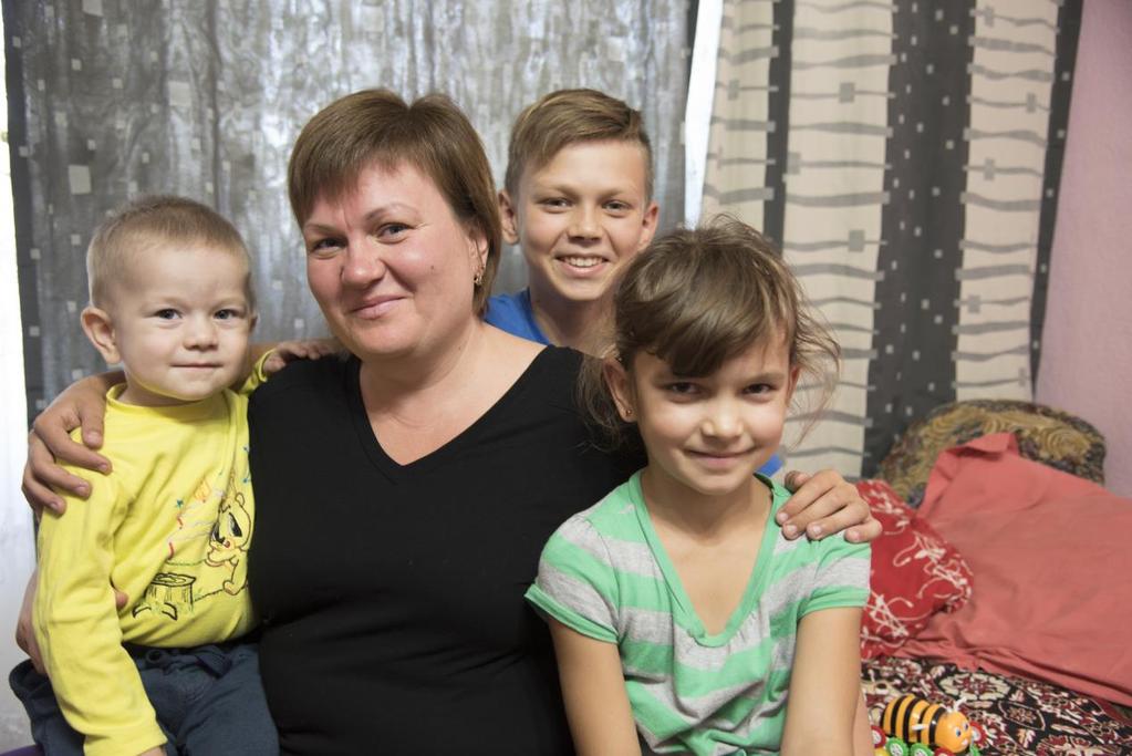 Katerynas familj fick stöd när det behövdes som mest.