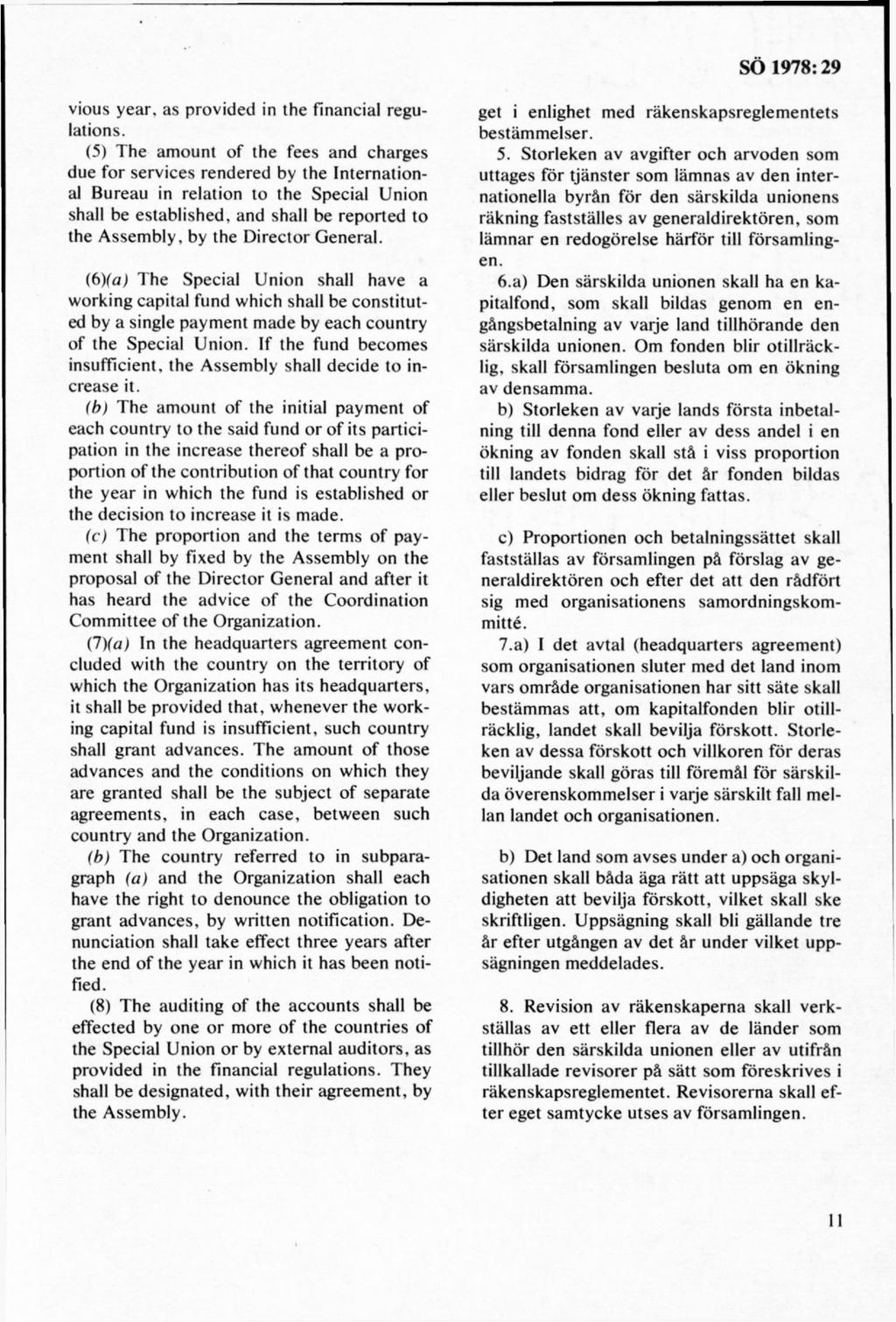 vious year. as provided in the financial regulations.