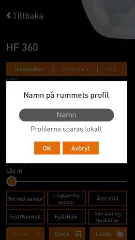 Inbränning ljuskällor Om denna funktion aktiveras kommer sensorn hålla anslutna armaturer tända i 100h oavsett rörelse eller ljusvärden. Därefter övergår sensorn till sin inställda drift.