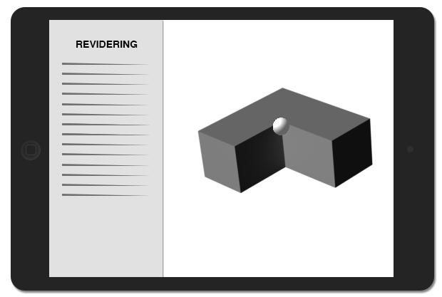 5.2.2 Hur kan revideringar markeras i en modell? Figur 42 Hur en revidering kan markeras i en modell med hjälp av en sfär. Grafik: Edgar Svensson & Jannis Turac.