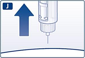 I så fall kan injektionen blockeras. Håll doseringsknappen nedtryckt och låt injektionsnålen sitta kvar under huden i minst sex sekunder.