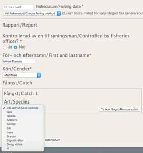 Det viktigaste är dock att alla redovisar mängden fisk som man behållit! Vi kommer att återkomma med vidare information och utveckla systemet för att förenkla redovisningen.