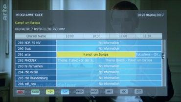 4. ANVÄNDNING AV OYSTER TV Du kan spela upp filer från listan med eller OK. För att stoppa trycker du på. Med Time Shift startar du inspelningen för att se tv-program senare.