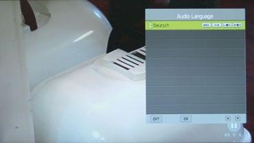 4. ANVÄNDNING AV OYSTER TV AUDIO Du kan välja språk och ljudspår genom