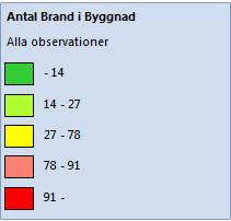 Brand i byggnad Trafikolycka Av kartorna kan vi konstatera att flest