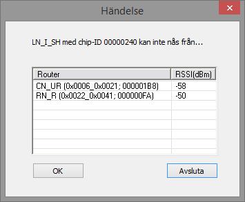 3 WaveNet Manager 51 / 87 Flytta till ett annat mastersegment Möjlighet till anslutningskontroll och eventuellt förskjutning i ett annat segment.