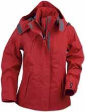 100 % Nylon, WP 3000 MM, MVP 4000/M2/24h Foder: 100 % polyester 900 svart, XS-XL, 400 röd, XS-XXL
