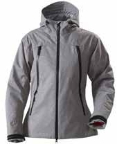 100% nylontaft + 100% polyester mesh 135 Gråmelange, XS-XXL Waterville Lady sailor jacket 2121022 Klassisk, dressad, dubbelknäppt