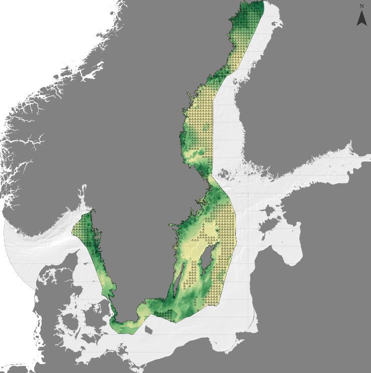 Gröna kartan Visar aggregationer av ekologiska värden på en grov skala