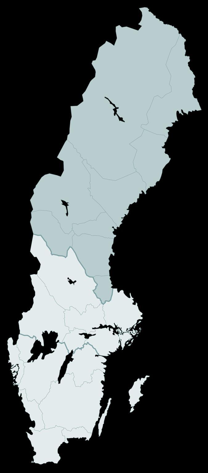 69,3% av Sveriges yta är täckt av skog Skogen i Sverige År 1924 fanns ca 1,6 miljarder m 3 skog, idag