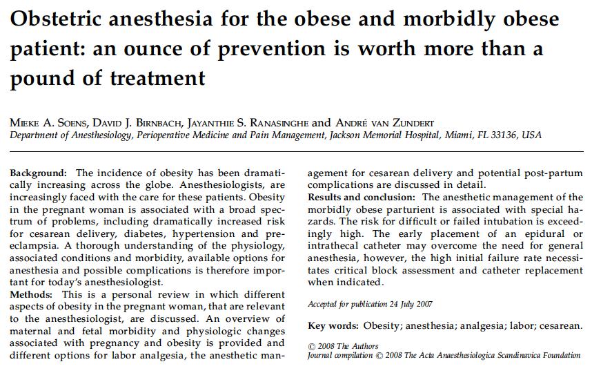 Regional anaesthesia is the preferred technique Effort to place