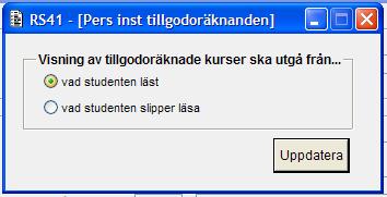 2015-06-27 23 (74) Kronologisk (godkännandedatum) Alfabetisk (kursnamn) Kurskod Program/Kurskod (programkod/kurskod) Observera att värden som anges i "sortera"-fältet som finns vid skapande av