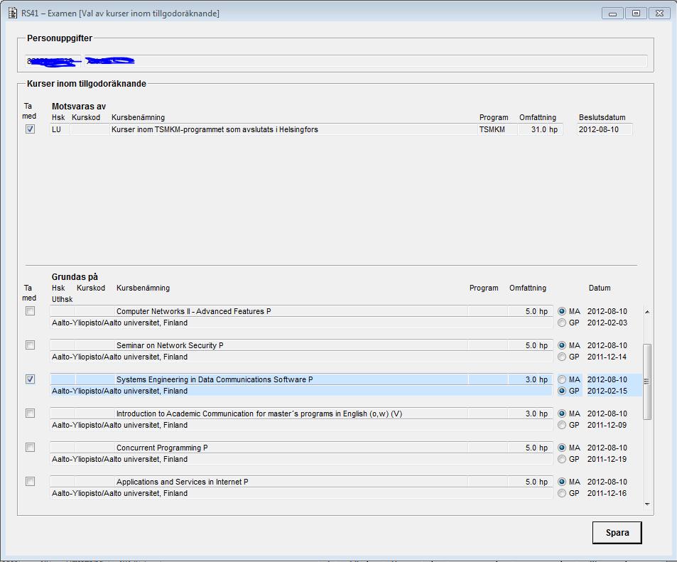 2015-06-27 46 (74) [RS41C15G] Formuläret visas här med med den personliga inställningen som gör att en radiogrupp för datumen under Grundas på visas.