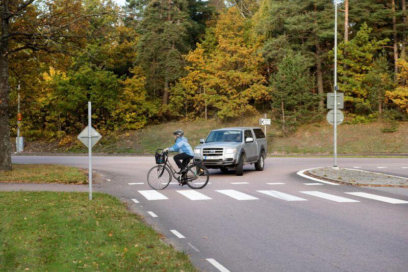Cykelpassage Skylt för