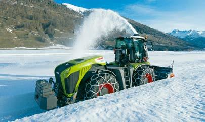 XERION har ZF-Eccom transmission med fyra lamellkopplingar som med hög verkningsgrad