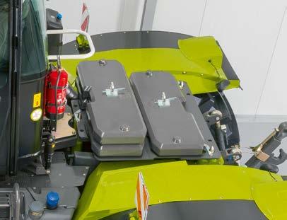 CLAAS erbjuder två olika frontvikter: den ena är för fast montering och den andra