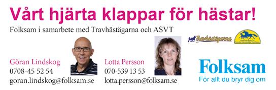 Hästar från försök från 0 m. Spårval i finalen enligt ST s regler.