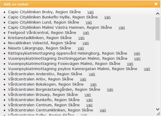 Flytten genomförs till den nya enheten och därmed försvinner ärendet från den gamla enhetens startsida. Den mottagande enhetens regel för deltagande roller tar över. 11