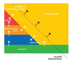 Föreningsidrotten präglas av mycket tävlande. Ett fåtal unga idrottar för att nå idrottslig framgång.