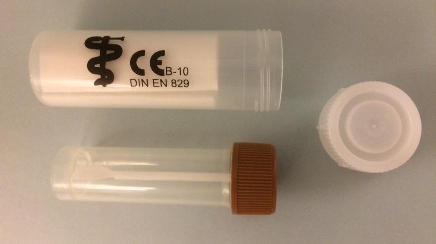 parasiter) Provrör och transportrör för faeces till Clostridium difficile