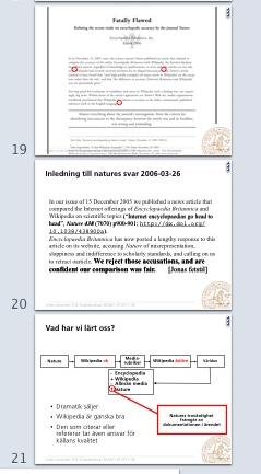 Om granskningen Kursledningen anger vem som ska granska vilken rapport --> 2-3 granskningar/rapport.