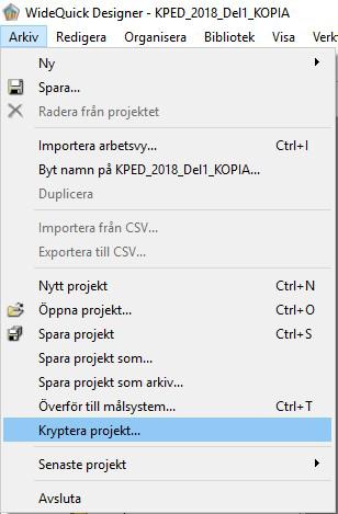 Kryptering för att skydda applikationen Idag levererar alla våra systemintegratörer sina WideQuickprojekt öppna.