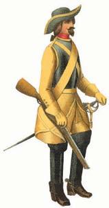 till häst omkring 1695 Drummer and