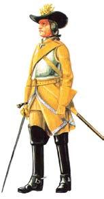 officer omkring 1685 Trooper and