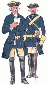 till häst omkring 1750 Trooper and officer Life