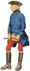 regiment about 1730 Trumpetare, underofficer