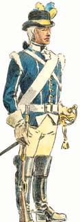 In 1781 cavalry troopers, except for the Jämtland Cavalry Company, were given a carbine and bayonet.