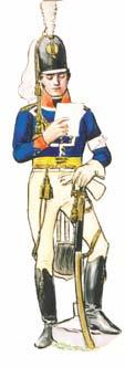 dragonregemente omkring 1805 Officer Småland Light Dragoon Regiment