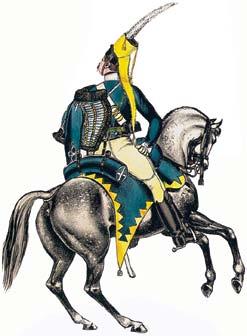omkring 1830 Officer Småland Hussar Regiment about 1830