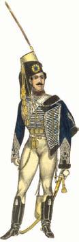 Småland Hussar Regiment about 1825 Husar Livregementets