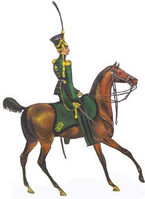Officer vid Jämtlands hästjägarkår omkring 1835