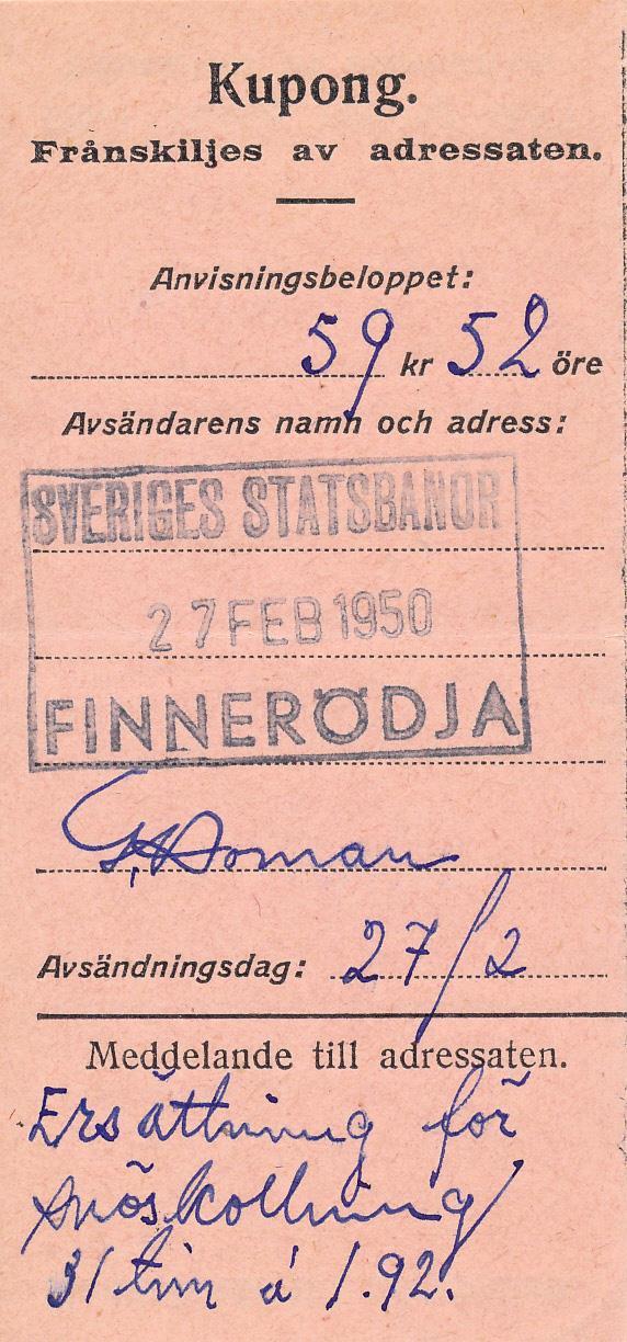 Arne Sjöstedt skottade snö vid