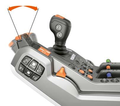 4 I motsats till vanliga körspakar kan DRIVESTICK med CMATIC-transmission styras proportionellt.