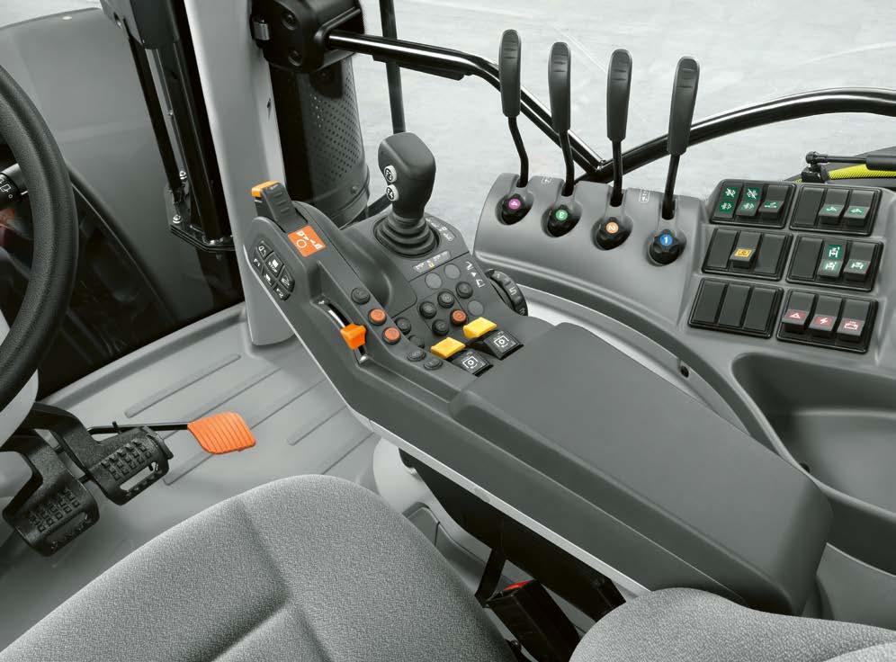 Vridknappsposition lås: Hydraulventil låser i tryckläge för permanent drift eller i neutralläge Det ger den bästa ergonomin och är centralt för avspänt, effektivt arbete.