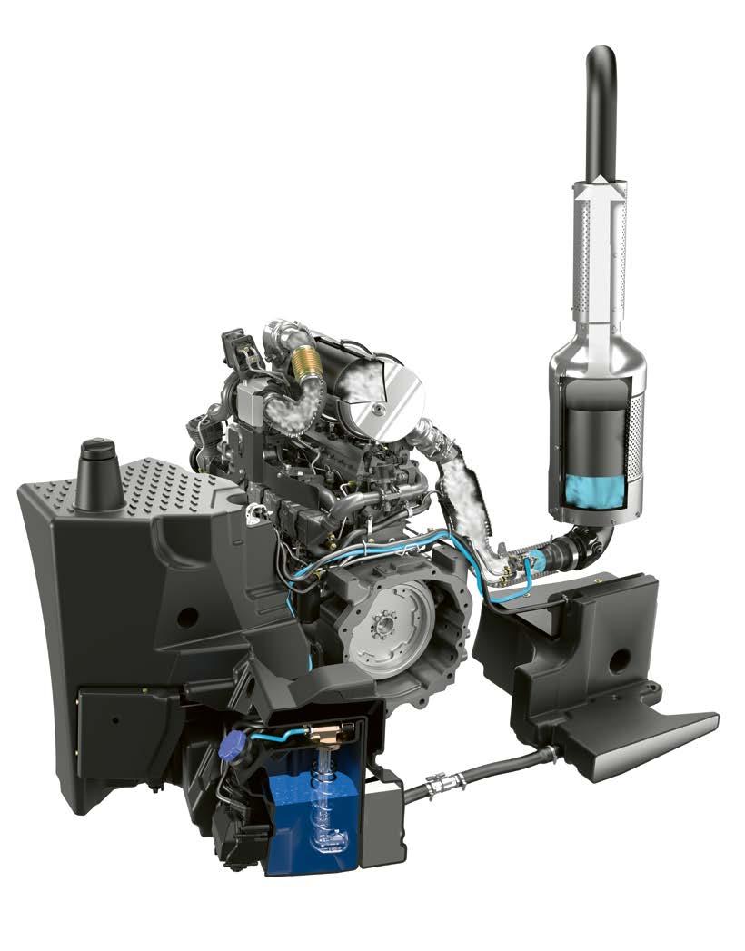 NYHET Rent. Motor Emissionsklass IV (Tier 4). ARION 600 / 500-traktorerna uppfyller avgasnormen Steg IV (Tier 4).