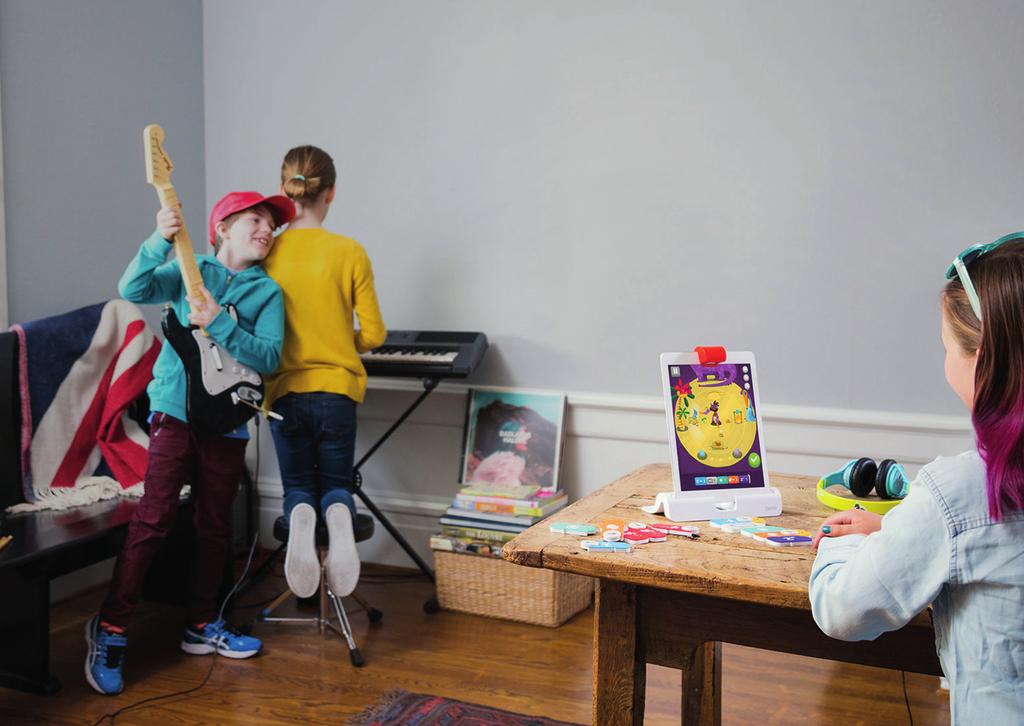 Skapa musik på din platta! -50 % OSMO CODING JAM GAME KODNING OCH MUSIK Nu kan barnen komponera sin egen musik genom att arrangera Osmo s kodblock till mönster och sekvenser.