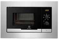 Mikrovågsugnar Electrolux EMM17007OW 900 W, 25, 4 L, quartsgrill, 13 auto.prog, rot.tallrik 325 mm, h.459, b 594, dj.437 mm, för inbygg.