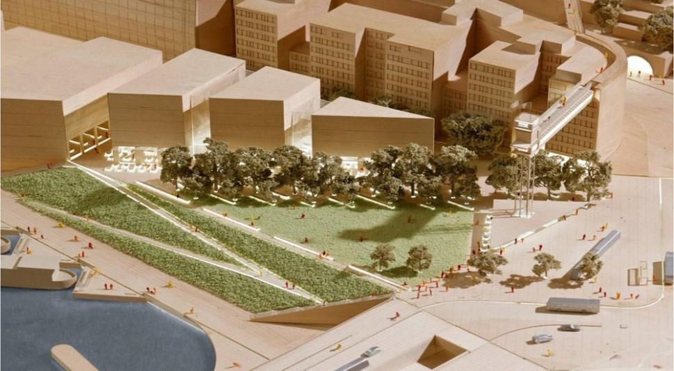 Sida 11 (16) Figur 4: Byggnadskvarteret vid Katarinaparken Det triangelformade bebyggelsekvarteret kan utformas som en sammanhängande volym eller uppdelat.