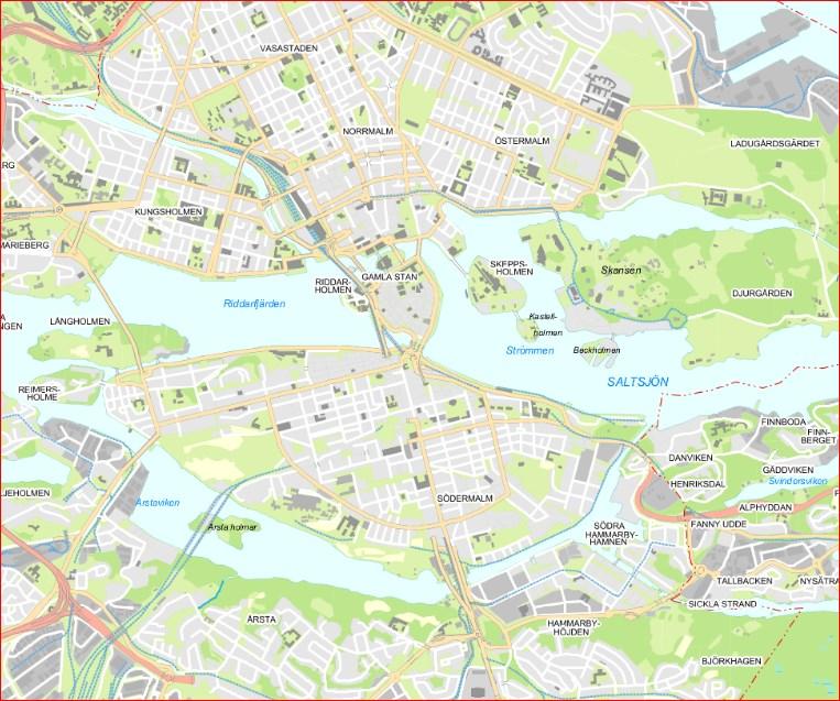 Sida 4 (16) Figur 1: Områdets belägenhet vid Slussen inom röd oval Gamla Stan 1 5 Slussen 3 2 7 Södermalm 4 6 Figur 2.